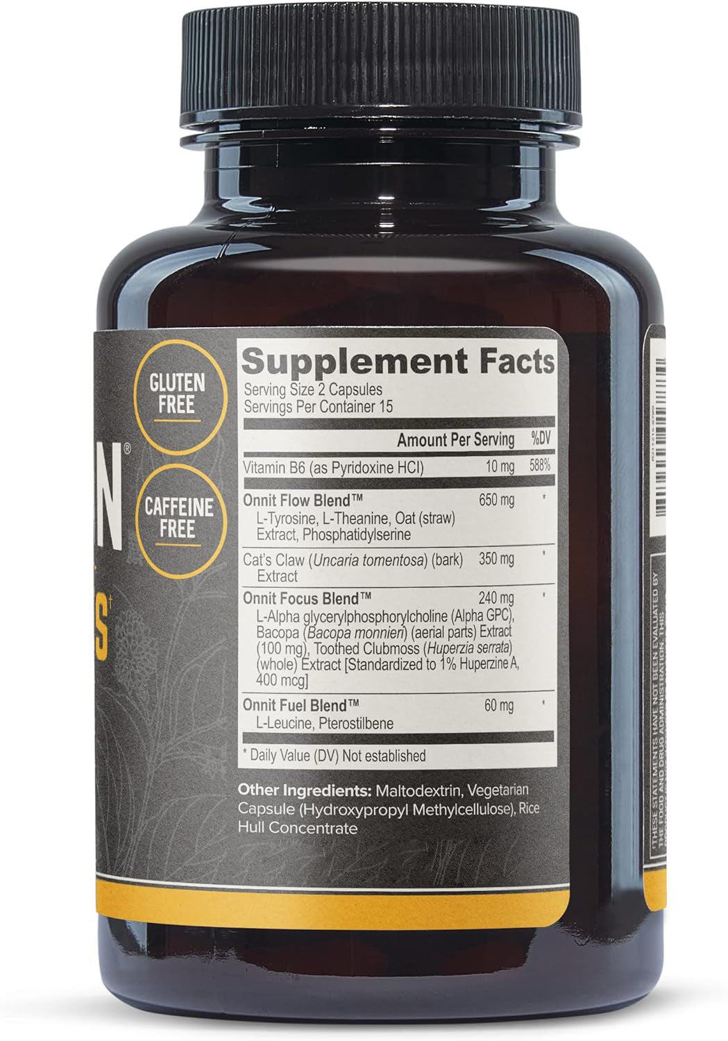 Alpha Brain Capsules – Nootropic Focus & Clarity
Vegan formula with bacopa & alpha-GPC for cognitive support.