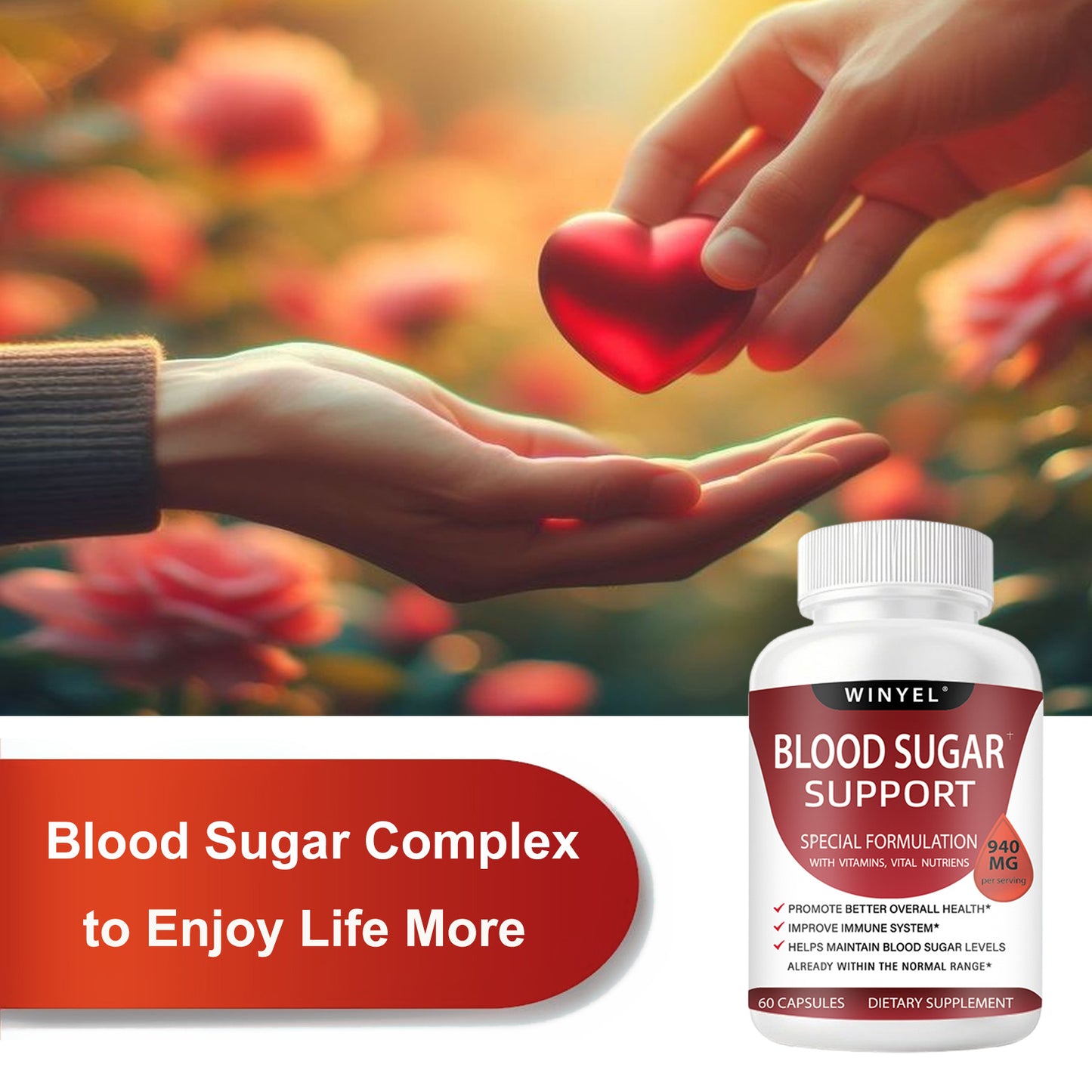 Blood Sugar Complex – Cinnamon, Bitter Melon & Chromium
Supports healthy blood sugar levels & energy balance – 60 capsules.