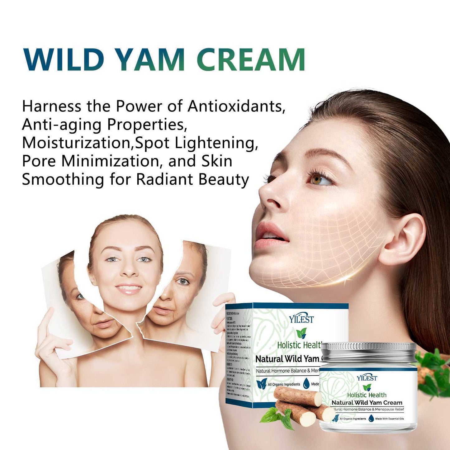 Chinese Yam Face Cream – Hormonal Balance & Moisture
Nourishing vegan cream for skin hydration, tone & hormone-related dryness.