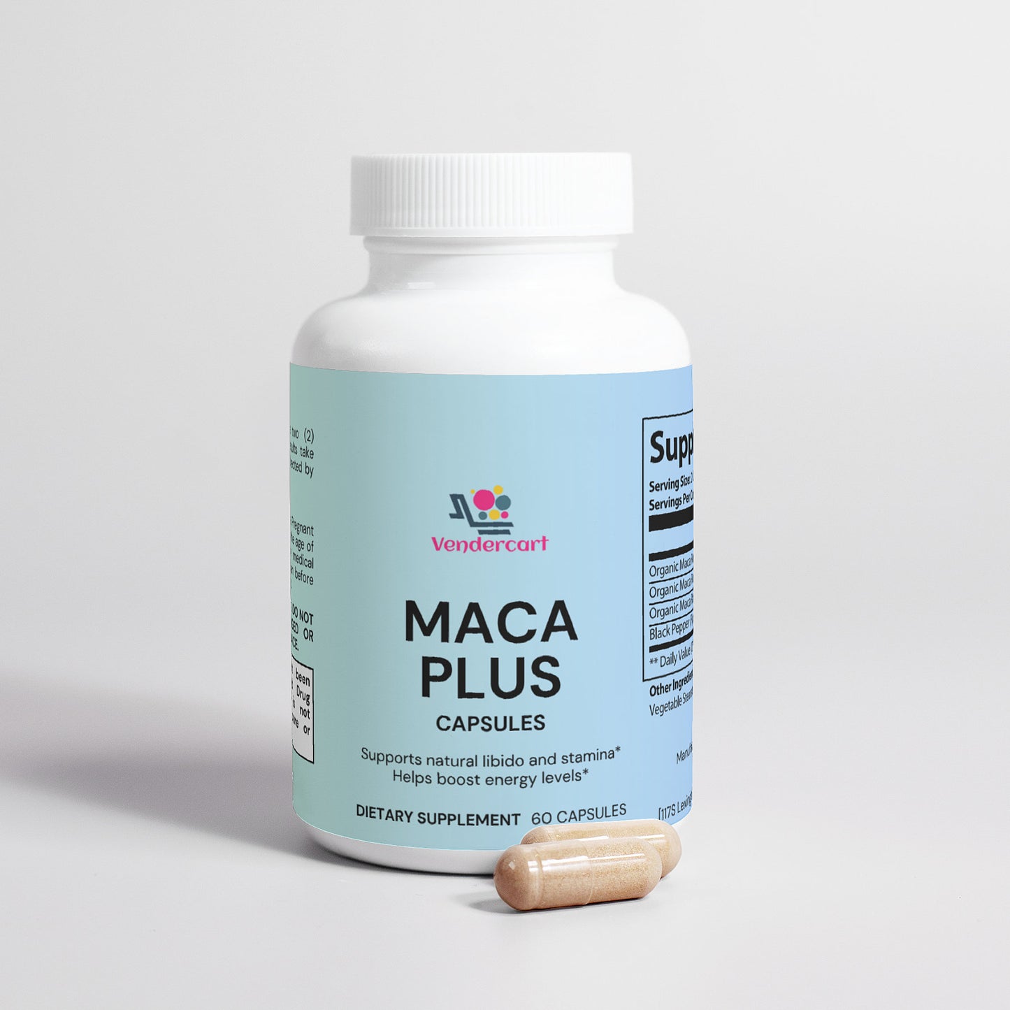 Maca Plus Triple Maca Blend
Energy • Hormone Balance • Vitality
Vegan • Red, Black & Yellow Maca • 100% Natural