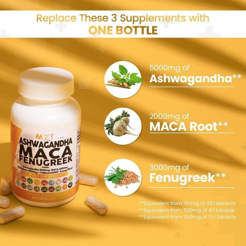 Ashwagandha + Maca Vegan Capsules
Daily adaptogenic support for stress, energy, and hormone balance.