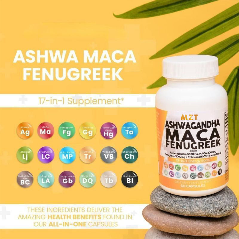 Ashwagandha + Maca Vegan Capsules
Daily adaptogenic support for stress, energy, and hormone balance.