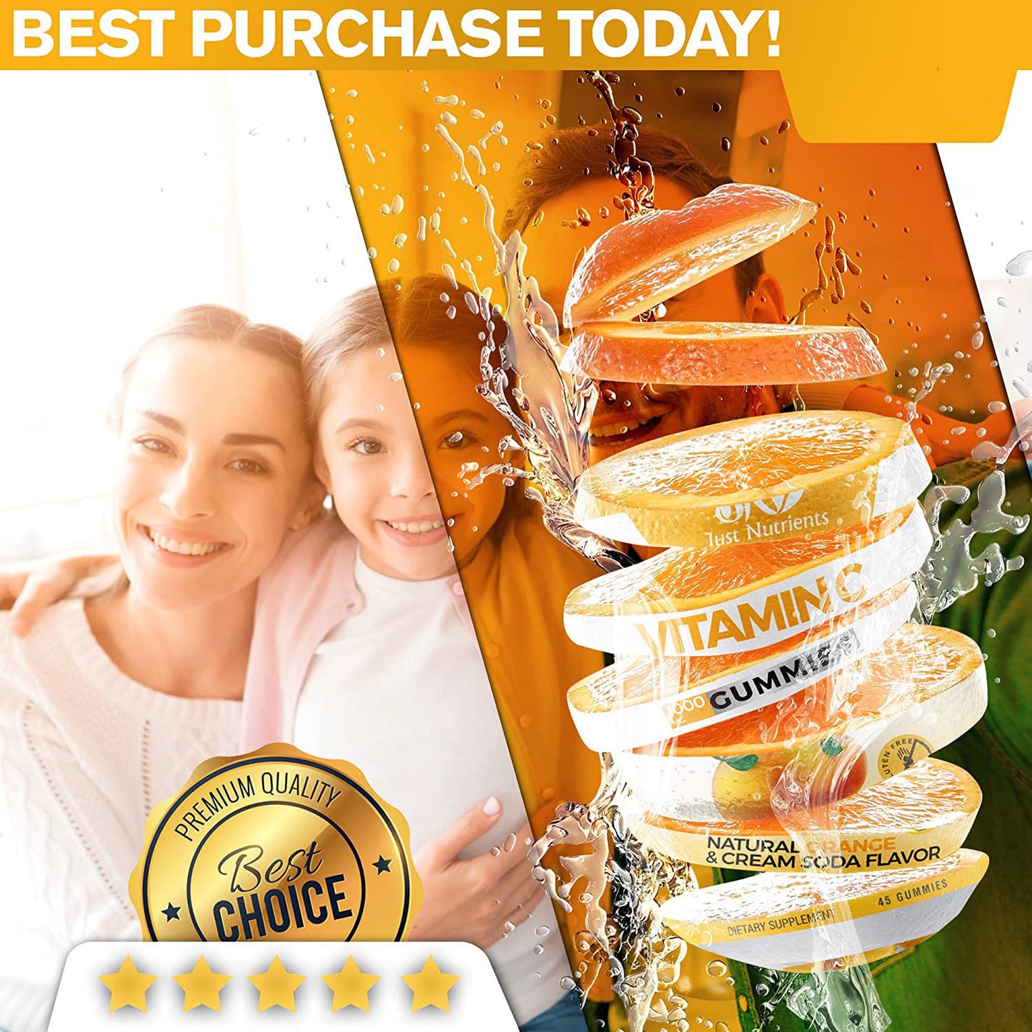 Vitamin C – Vegan Immune & Skin Support
Daily antioxidant formula for immunity, collagen, and cell protection.
