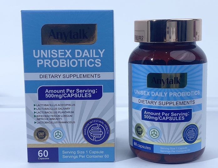 Probiotics for Men & Women – 60 Billion CFU
Daily digestive & immune support with 10 strains + prebiotics.