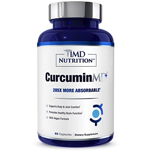 CurcuminMD Plus – 285x Absorbable Turmeric + Boswellia – 60 Ct
Clinically Proven | High Absorption | Joint Relief & Mobility | 60 Vegan Capsules