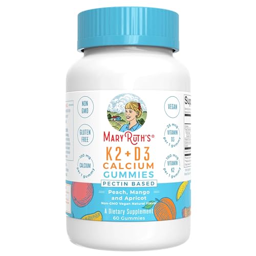 MaryRuth Organics Calcium Gummies – Bone, Joint & Immune Support 60 Ct