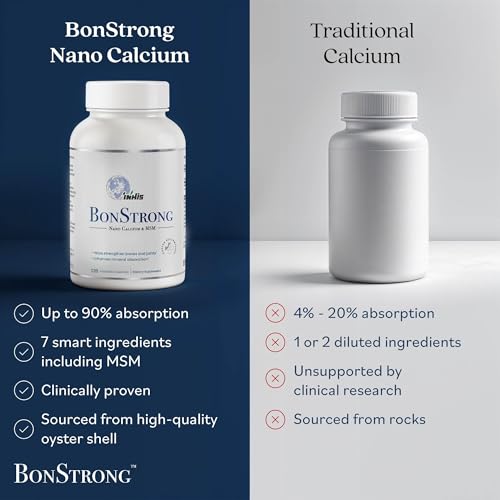 Nano Calcium with MSM & D3 – Bone, Joint & Bone Density Support 120 Ct