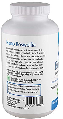 Nano Boswellia 250mg – Cognitive, Brain & Inflammation Support 120 Ct (69 characters)