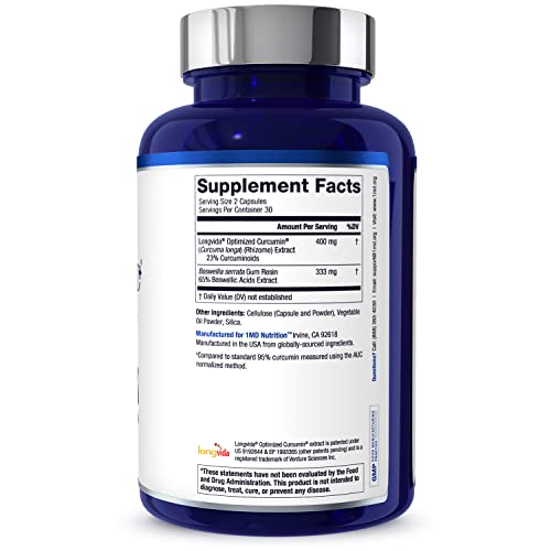 CurcuminMD Plus – 285x Absorbable Turmeric + Boswellia – 60 Ct
Clinically Proven | High Absorption | Joint Relief & Mobility | 60 Vegan Capsules