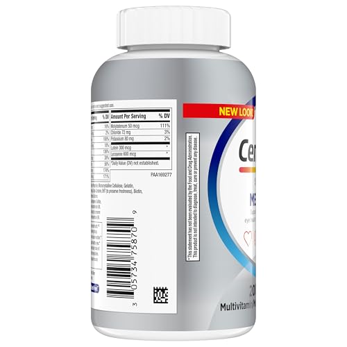 Centrum Silver Men 50+ – D3, B12 & Zinc for Heart, Memory & Immunity