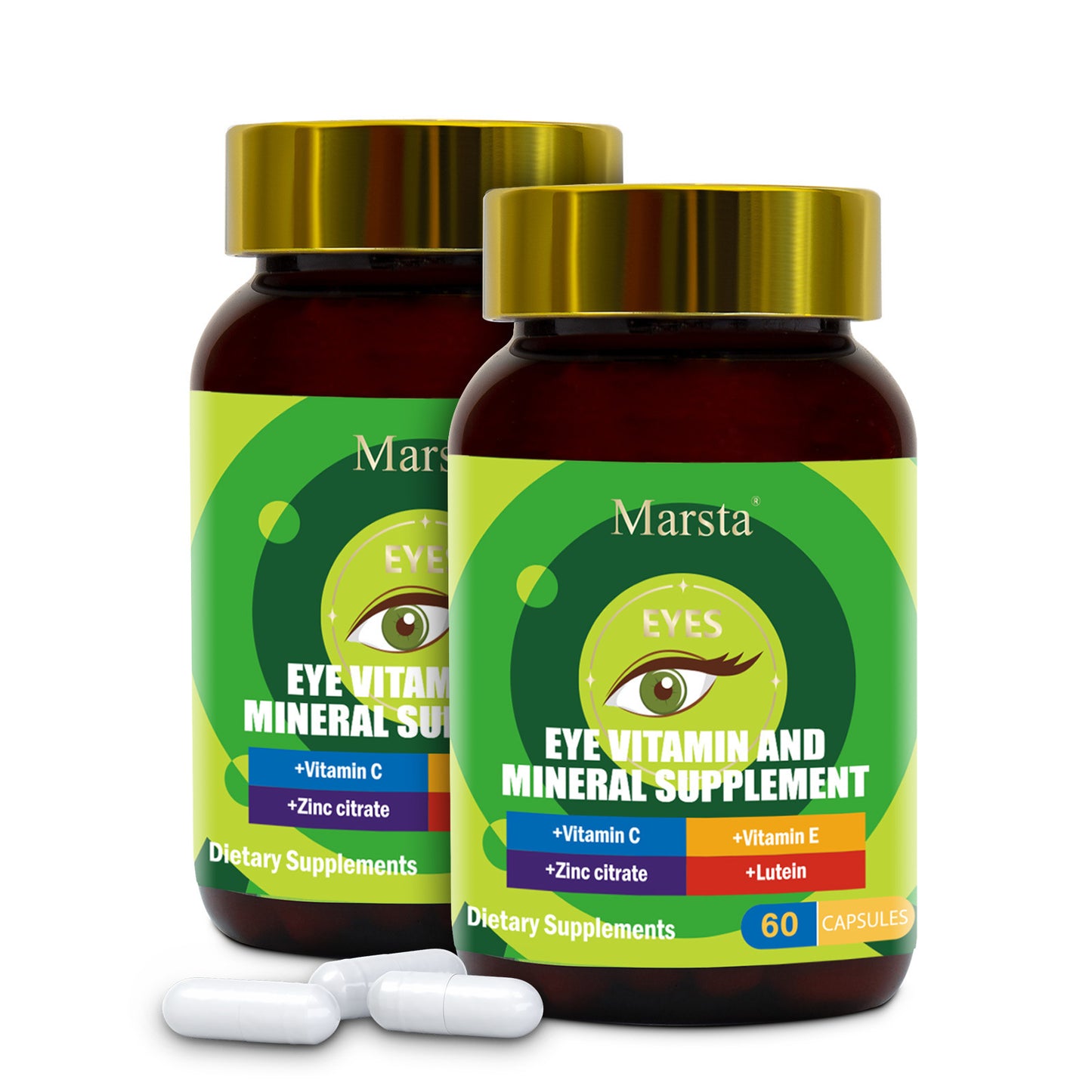 Eye Vitamin & Mineral Supplement
Vegan formula for macular health, screen fatigue & antioxidant eye support.