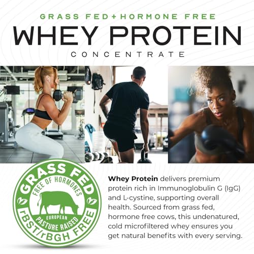 Muscle Feast Grass-Fed Whey Protein Concentrate Powder, All Natural Hormone Free Pasture Raised, Unflavored, 5lb