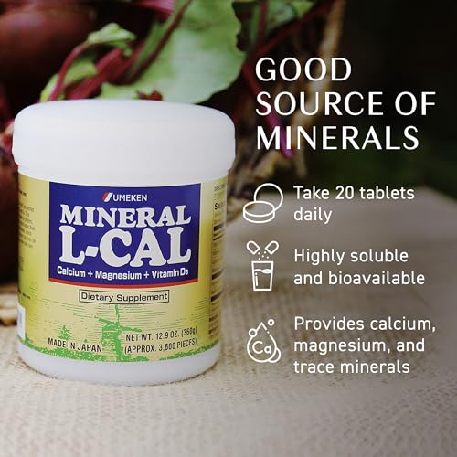 Mineral L-Cal Calcium + D3 – Water-Soluble Calcium Magnesium Balls 360g