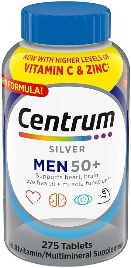 Centrum Silver 50+ Multivitamin 2-Pack – Heart, Brain & Bone Health 550 Ct