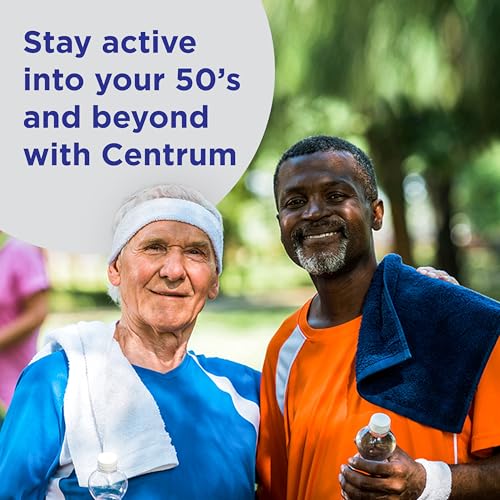 Centrum Silver Men’s 50+ Multivitamin – Brain, Heart & Immune Support 100 Ct