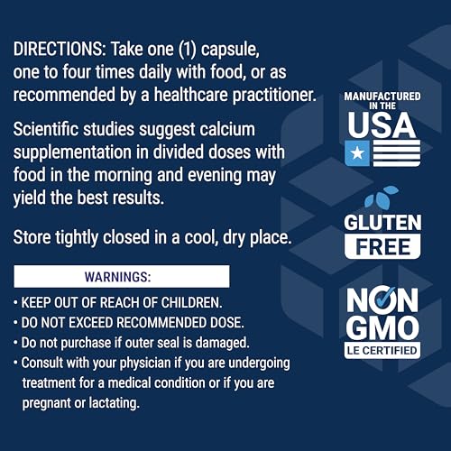 Life Extension Calcium Citrate with Vitamin D for Bone Health - 200 Ct
