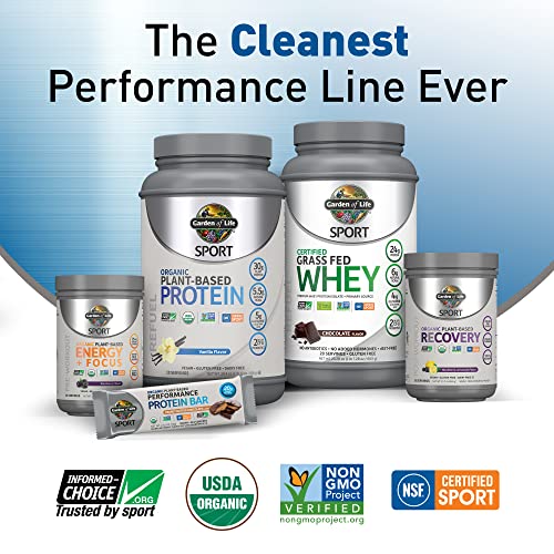 Garden of Life Vegan Sport Chocolate Protein – 30g, Probiotics, 19 Servings