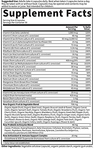 Garden of Life Women’s 50+ Multivitamin with Probiotics – 120 Ct