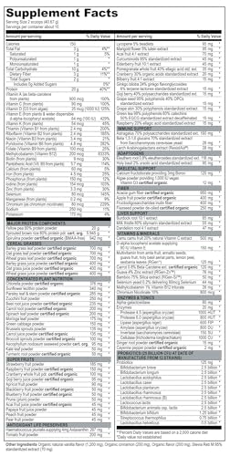 Vibrant Health, Maximum Vibrance, Complete Vegan Meal Shake with Plant-Based Protein, Vanilla Bean, 15 Servings