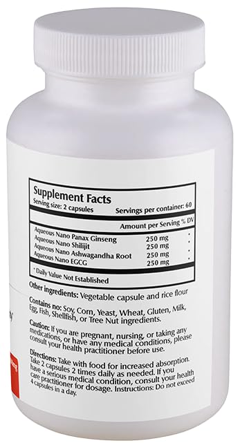 One Planet Nano Energy – Ginseng, Shilajit, Ashwagandha, EGCG – 120 Ct (68 characters)