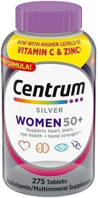 Centrum Silver 50+ Multivitamin 2-Pack – Heart, Brain & Bone Health 550 Ct