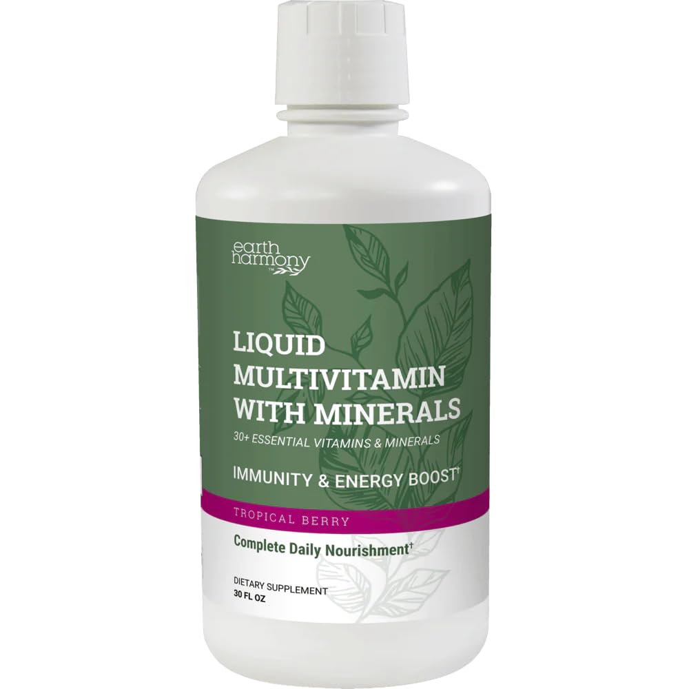 Earth Harmony Liquid Multivitamin – Energy & Immunity, 32 oz