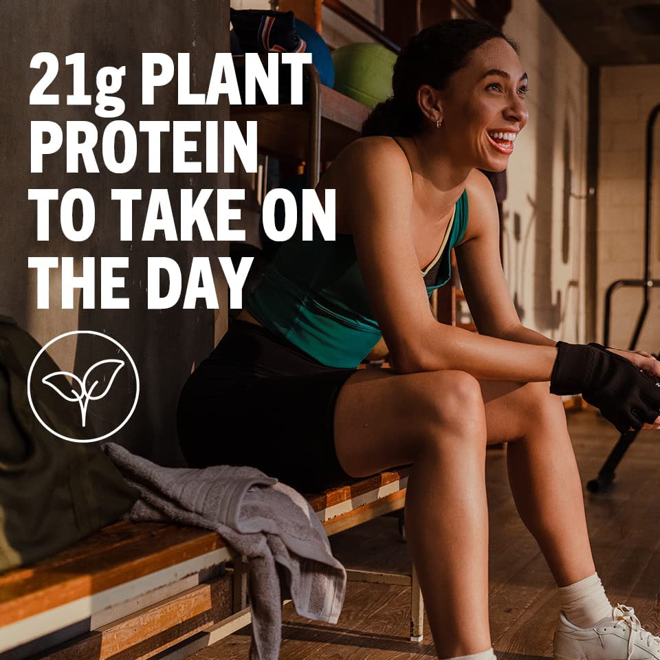 Orgain Vegan Protein + Greens – Vanilla, 21g Protein, Fiber, No Sugar (1.94 lb)