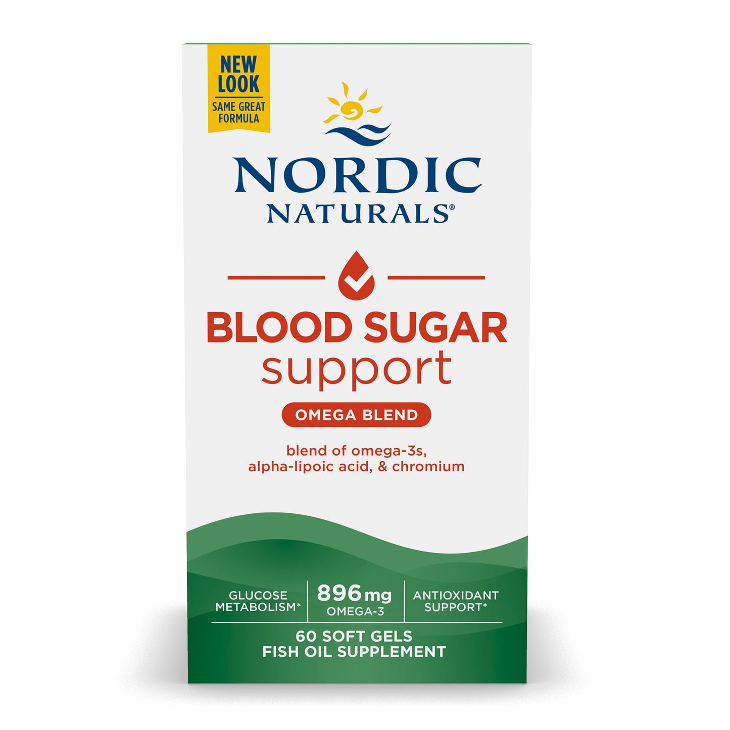 Nordic Naturals Blood Sugar – Omega-3, ALA & Chromium – 60 Softgels (69 characters)
