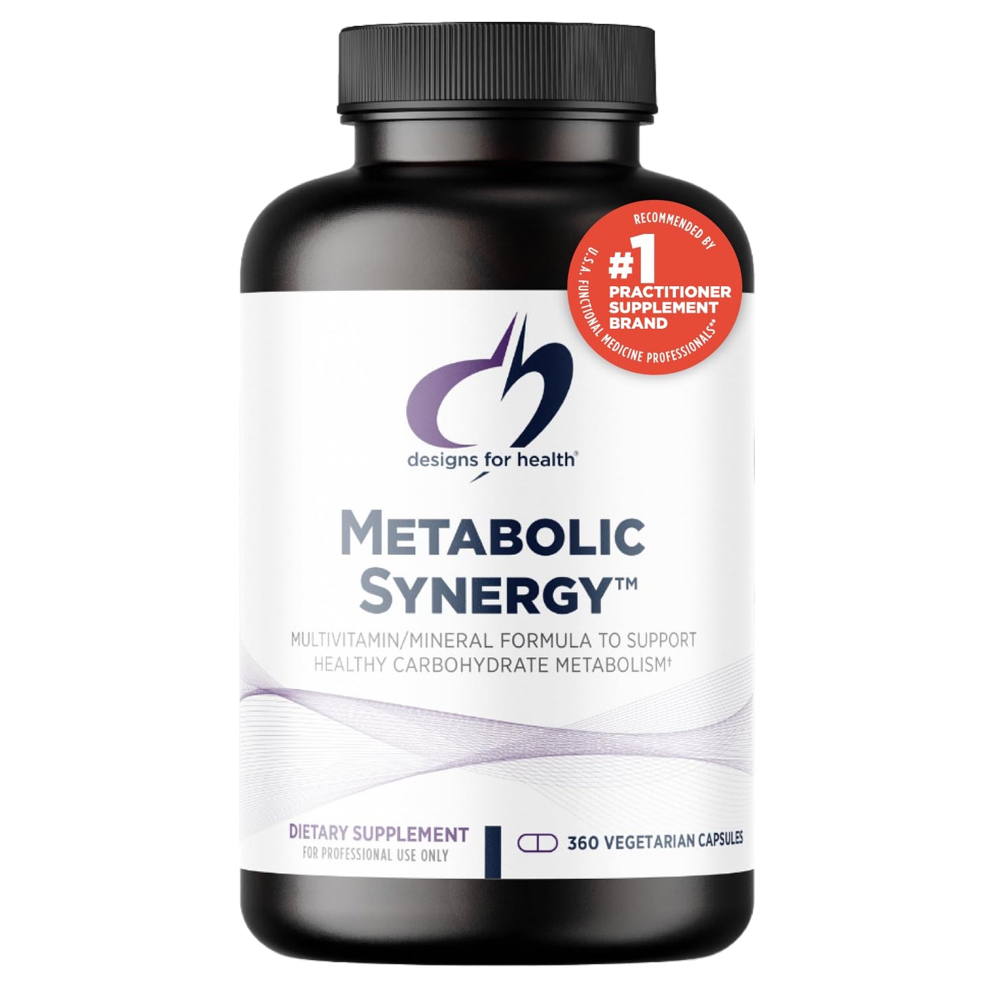 Designs for Health Metabolic Synergy - Multivitamin and Mineral Supplement with Chromium, Zinc, Selenium, R-Lipoic Acid, Vitamins + More (360 Capsules)