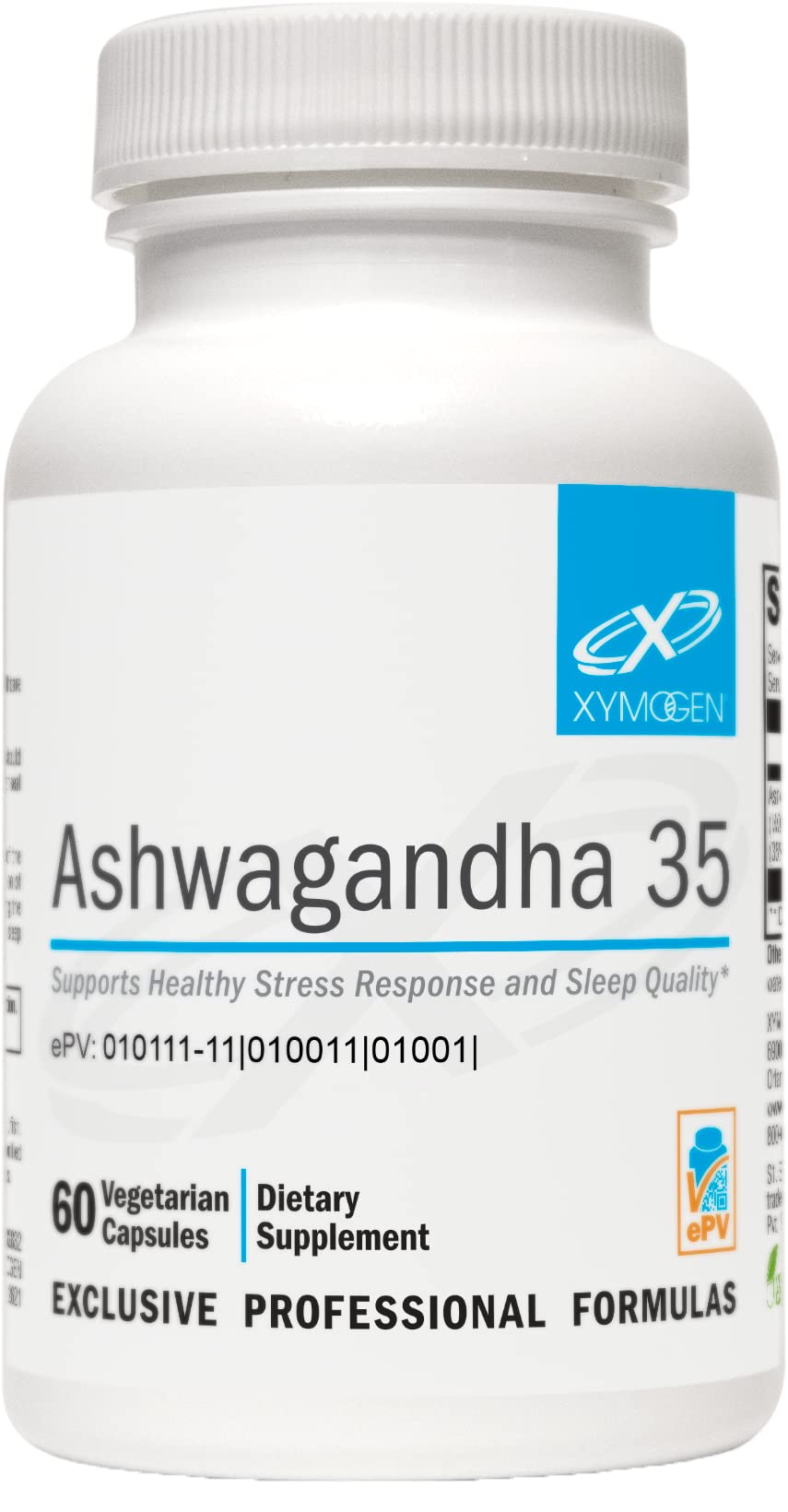 XYMOGEN Ashwagandha 35 – Stress, Sleep & Relaxation Support – 60 Capsules