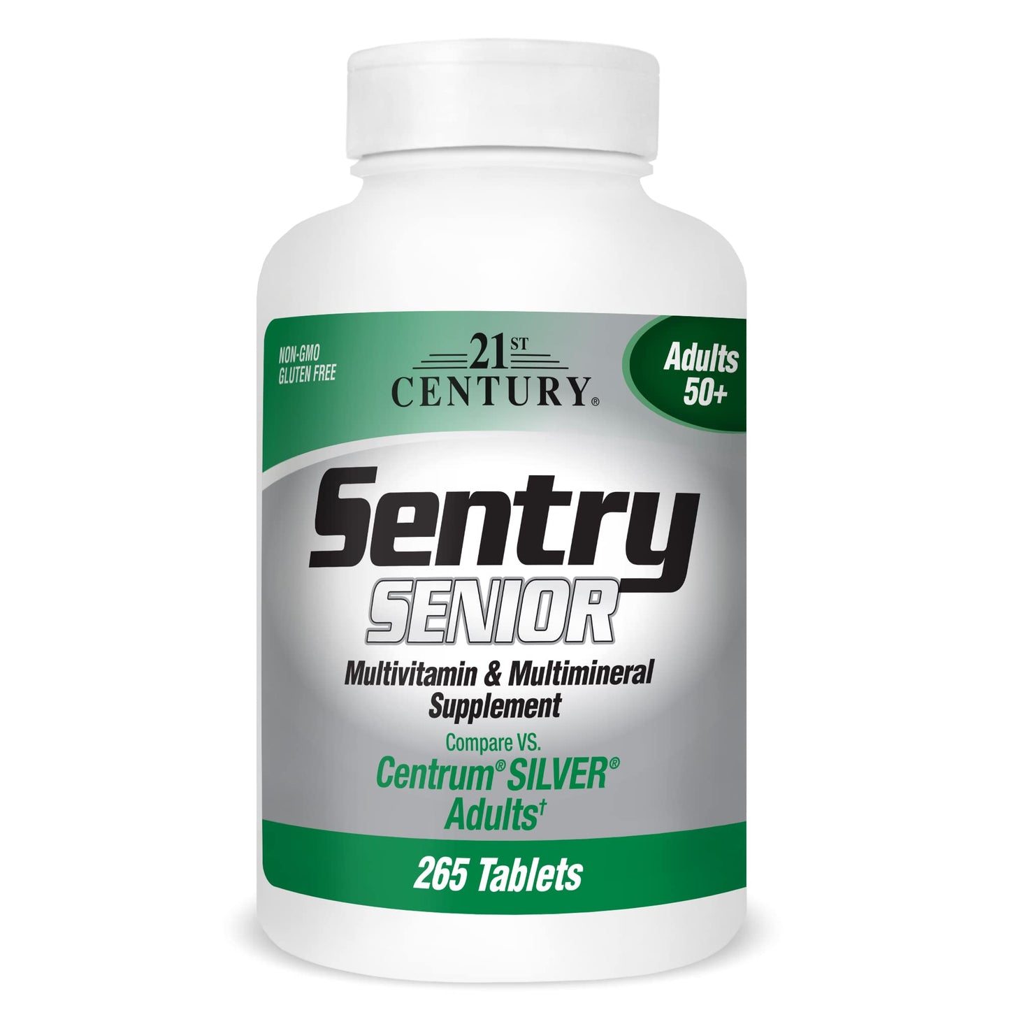 21st Century Sentry Senior Multivitamin – Daily Support for Adults 50+ 265 Ct