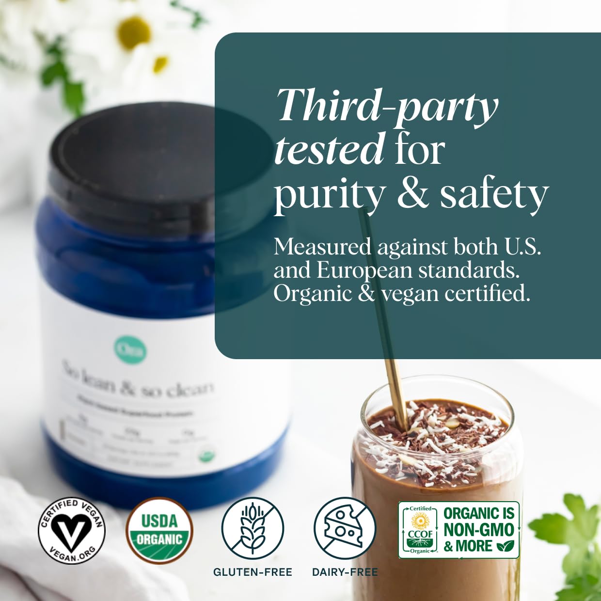 Ora Vegan Protein Powder – Chocolate, 23g Plant Protein – 20 Servings
Chocolate Flavor | 23g Plant Protein | Organic | Bloat-Free | 20 Servings