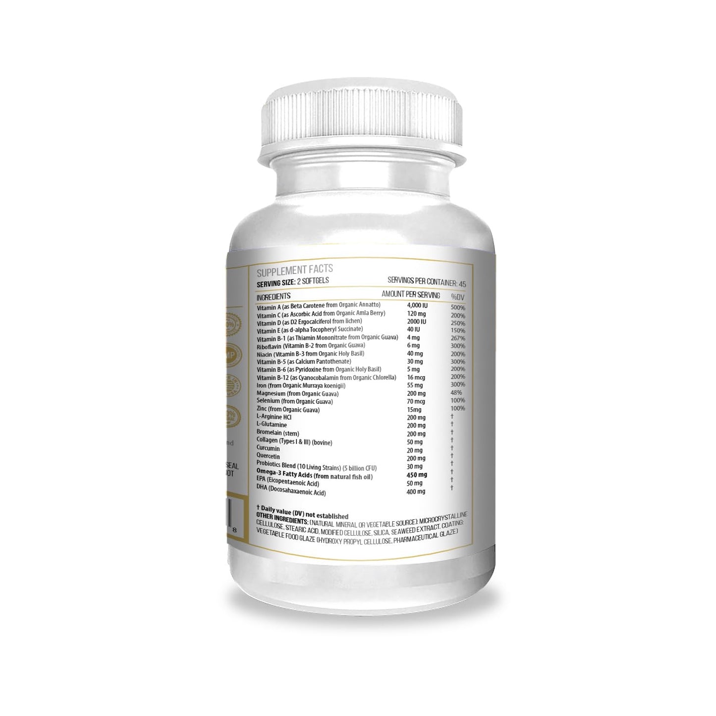 ACTIF Surgery Recovery Supplement with 20+ Advanced Factors and Omega-3 – Non GMO, Made in USA, 90 Count Double Chlorella Factor + Zinc