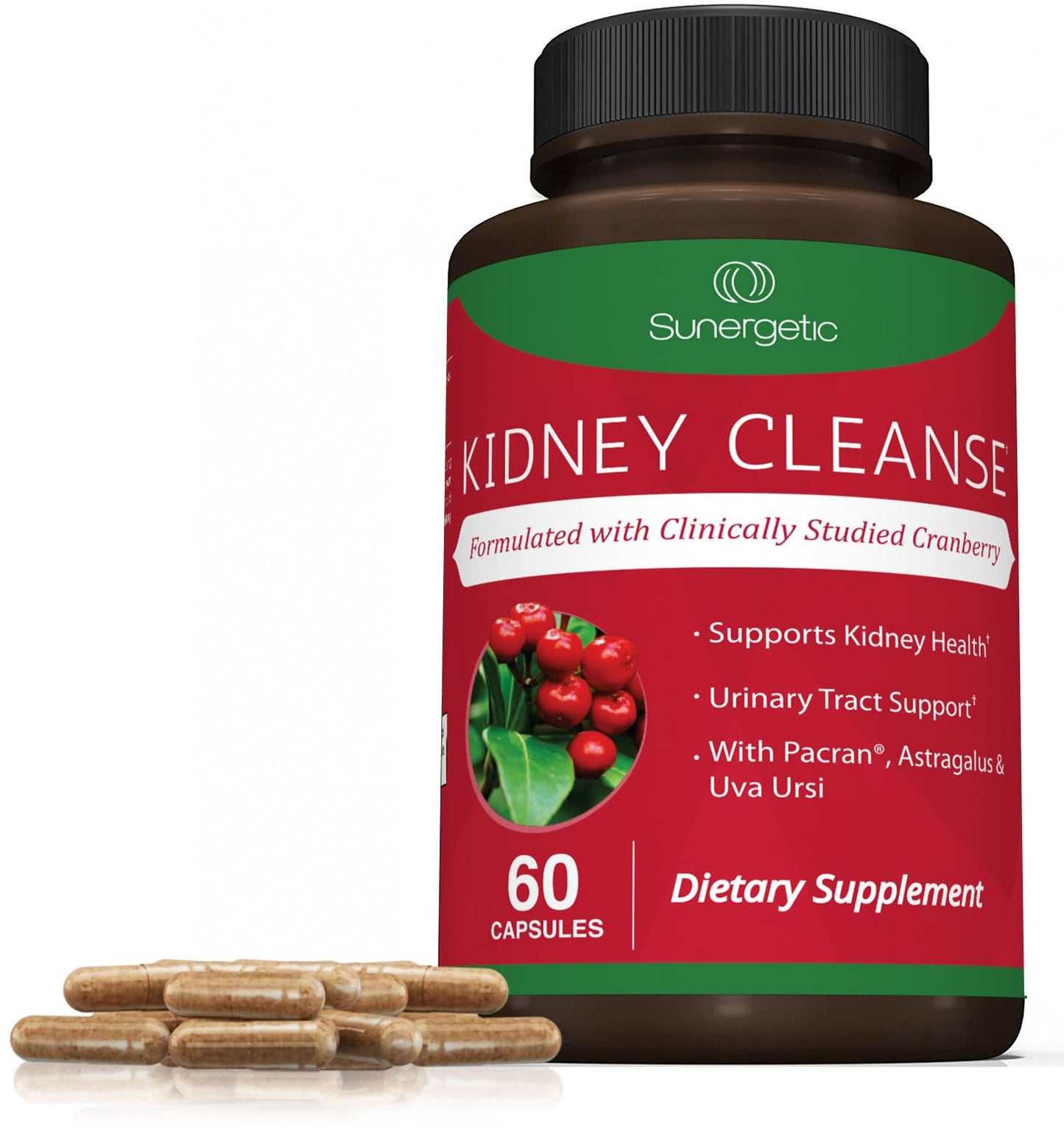 Premium Kidney Cleanse – Cranberry & Herbal Urinary Support – 60 Ct