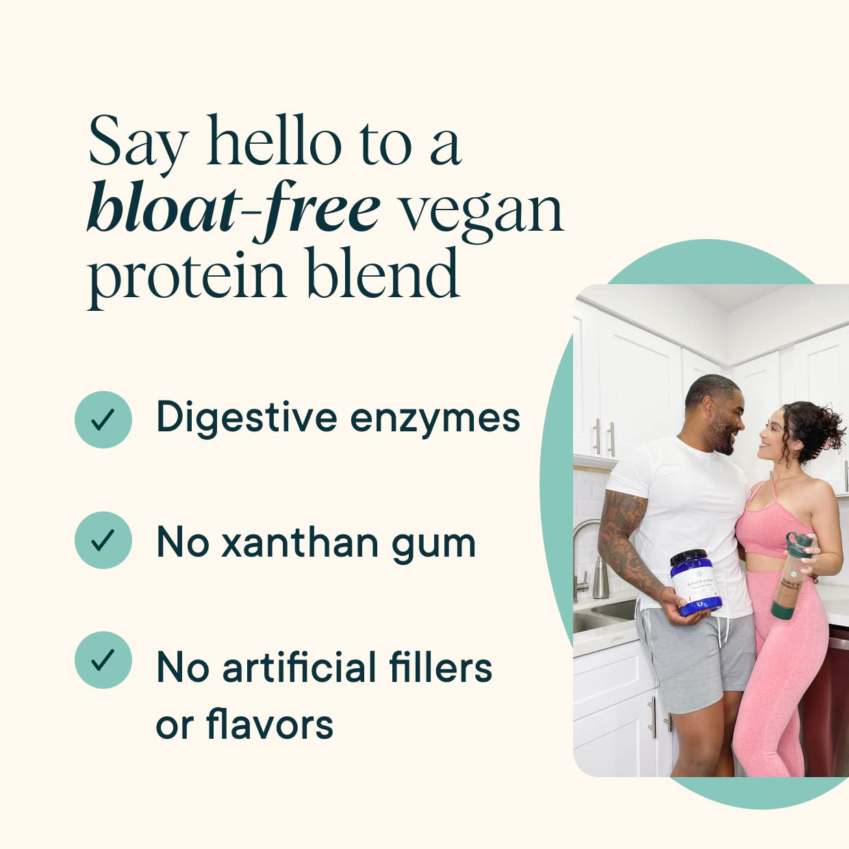 Ora Organic Vanilla Protein - Plant-Based, Gluten-Free, Vegan, 23g, 20 Servings