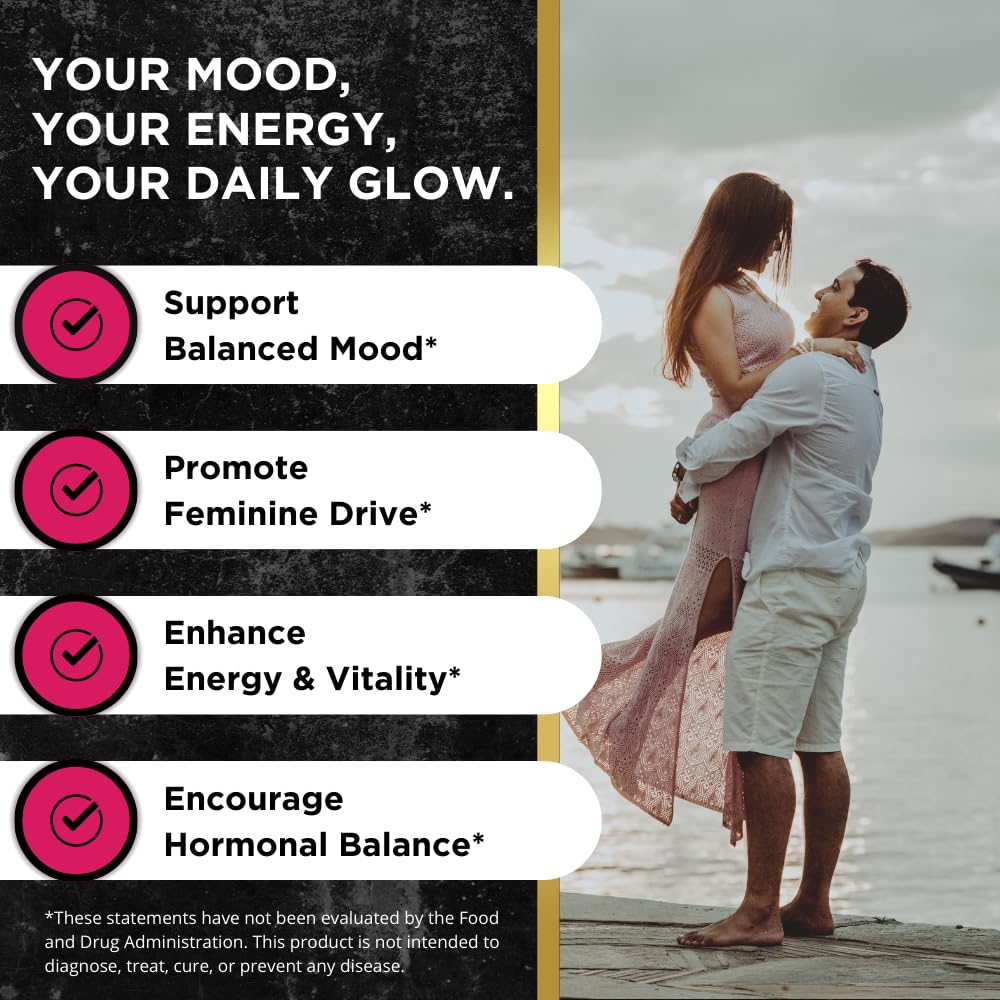 UNALTERED Hormone Balance & Mood Support for Women - Naturally Supports Hormonal Balance & Energy with Tribulus Terrestris & Red Maca Root Extract - Dietary Supplement - 90 Vegan Capsules