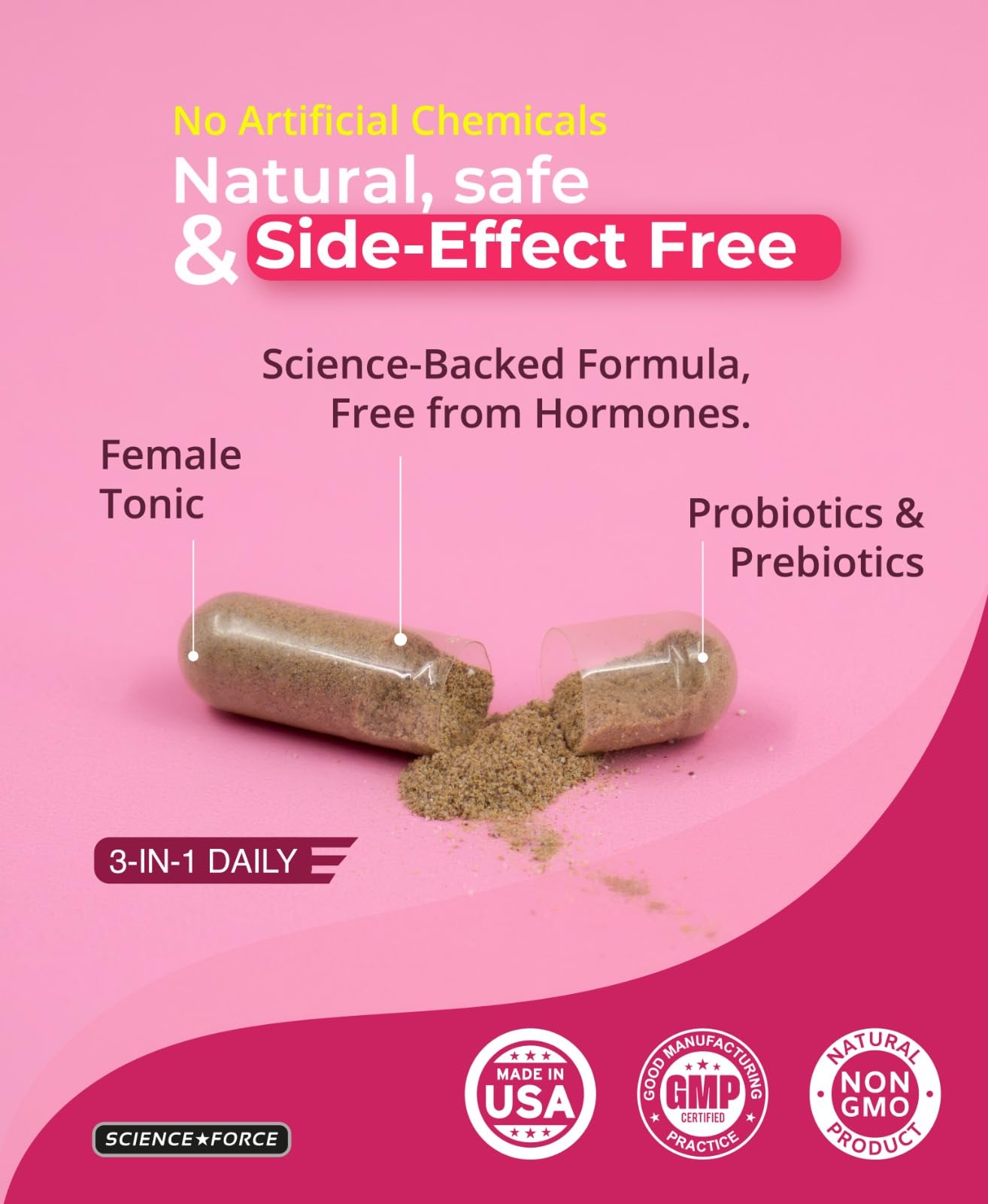 Lovely Menopause Supplement + Hormone Balance + Weight Management, Hot Flashes, Mood Swings, Vaginal Health & Dryness | Black Cohosh, Dong Quai, Ashwagandha + Probiotics, Woman Supplement, 60 ct