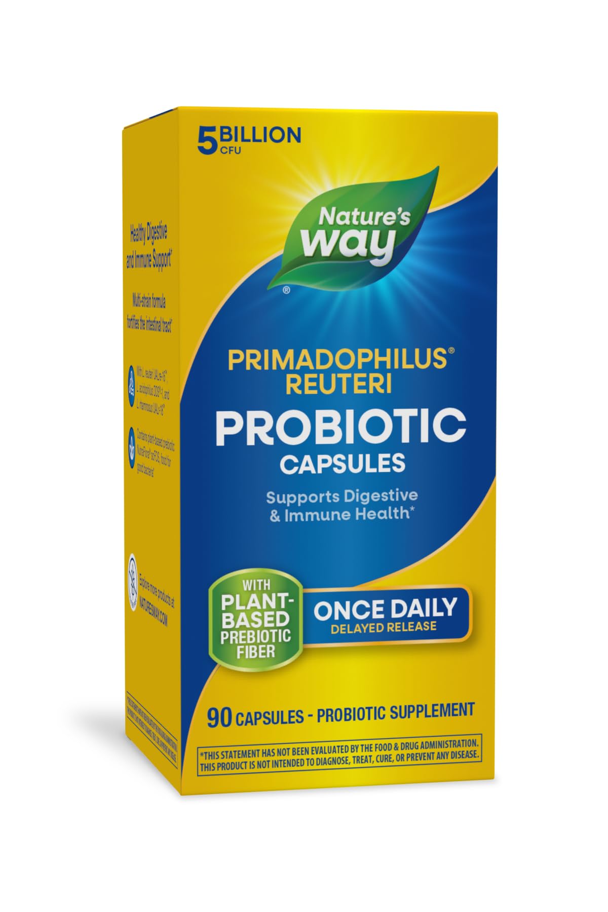 Nature’s Way Primadophilus – 5B CFU Probiotic for Digestive & Immune Support