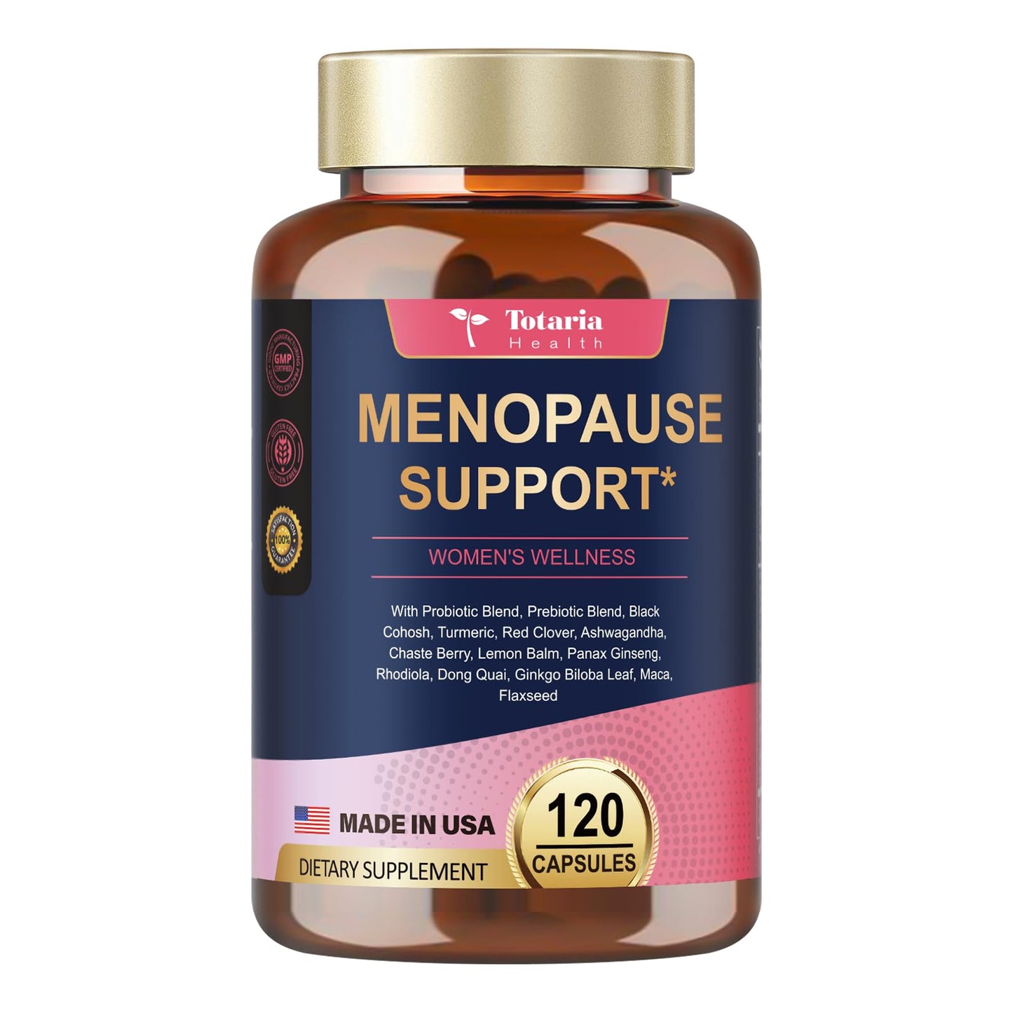 (2 Packs) 40-in-1 Menopause Supplements for Women, Multibenefit & Complete Black Cohosh for Hot Flashes, Night Sweats & Hormone Balance, w/ Probiotics, DIM, Vitex, Dong Quai, Red Clover and More