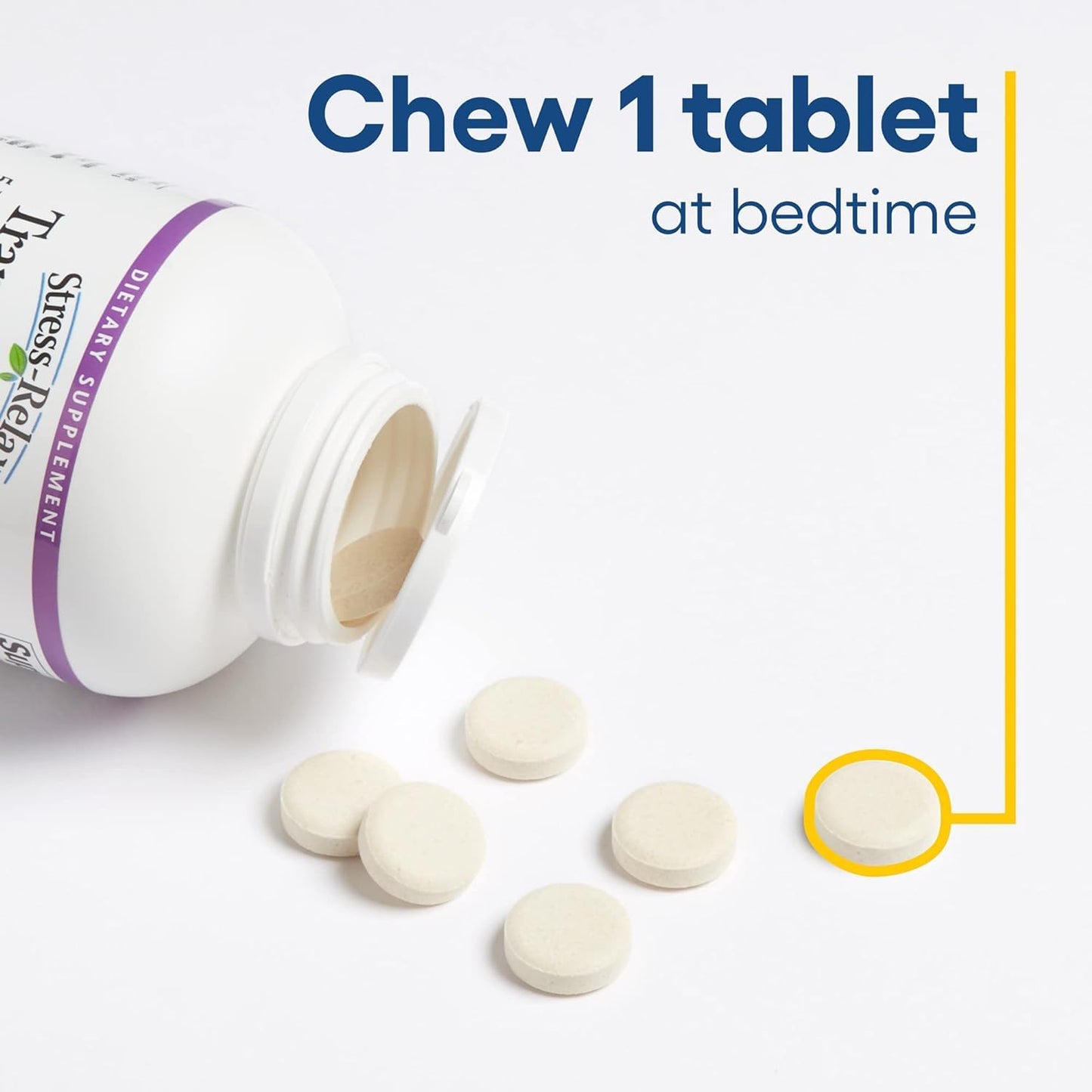 Natural Factors Tranquil Sleep – Chewable Nighttime Support Tabs