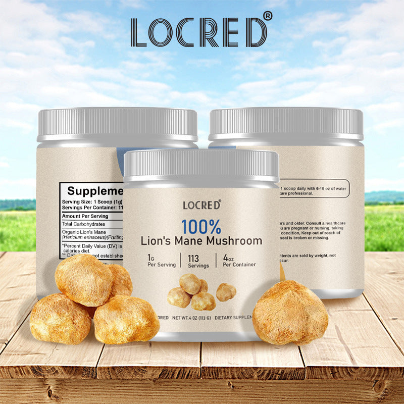 lion’s mane mushroom powder, vegan brain support, mushroom nootropic, cognitive clarity supplement, nerve regeneration support, focus powder supplement, organic lion’s mane, lion's mane extract vegan, mushroom for memory and mood, adaptogen mushroom supplement, plant-based cognitive booster, vegan brain and nerve health, herbal nootropic powder, memory clarity mushroom, superfood for brain focus