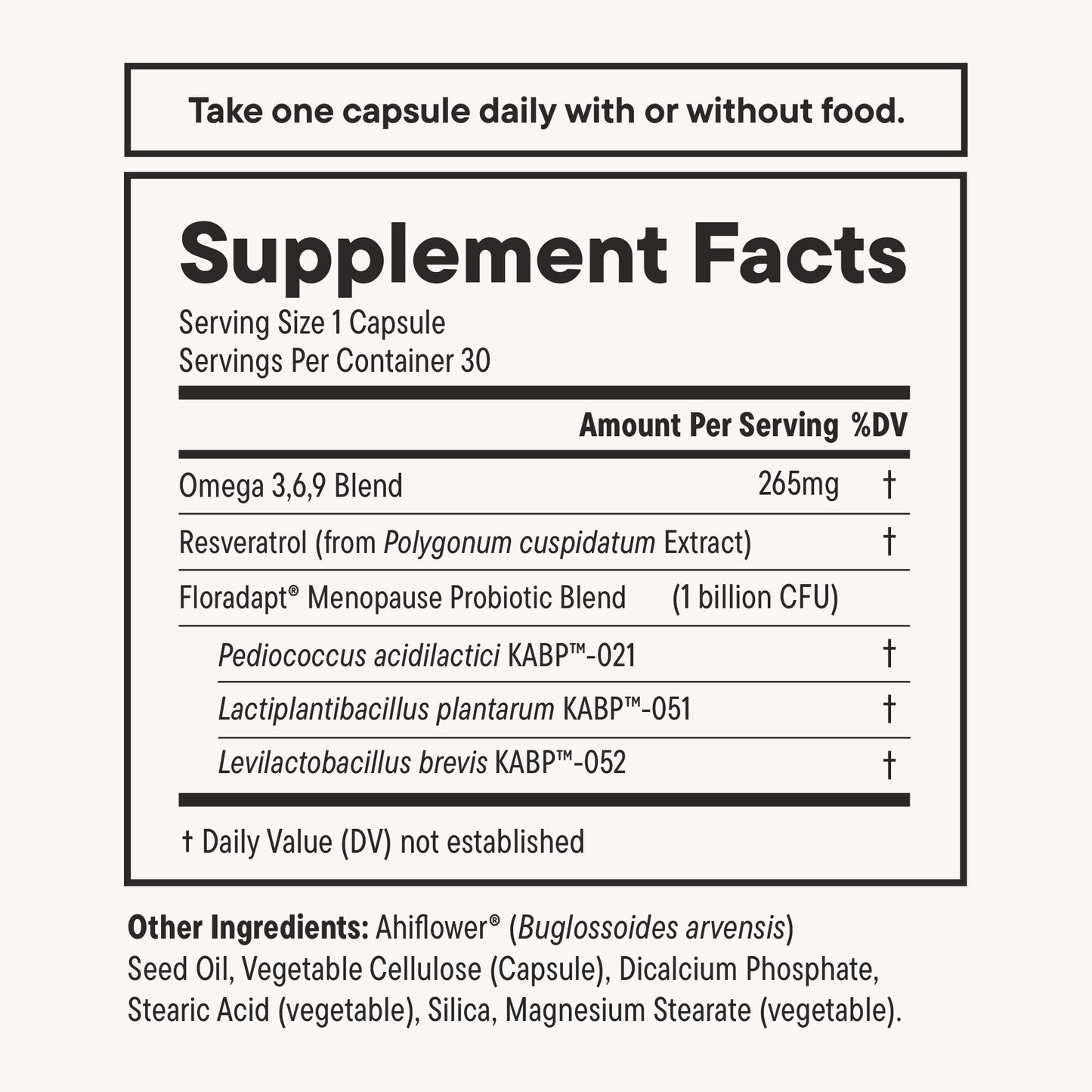 Nouri Daily Menopause Probiotic with Resveratrol | Menopause Relief, Hormonal Balance & Estrogen Metabolism Support | Resveratrol Capsules to Reduce Hot Flashes | 30-Day Supply
