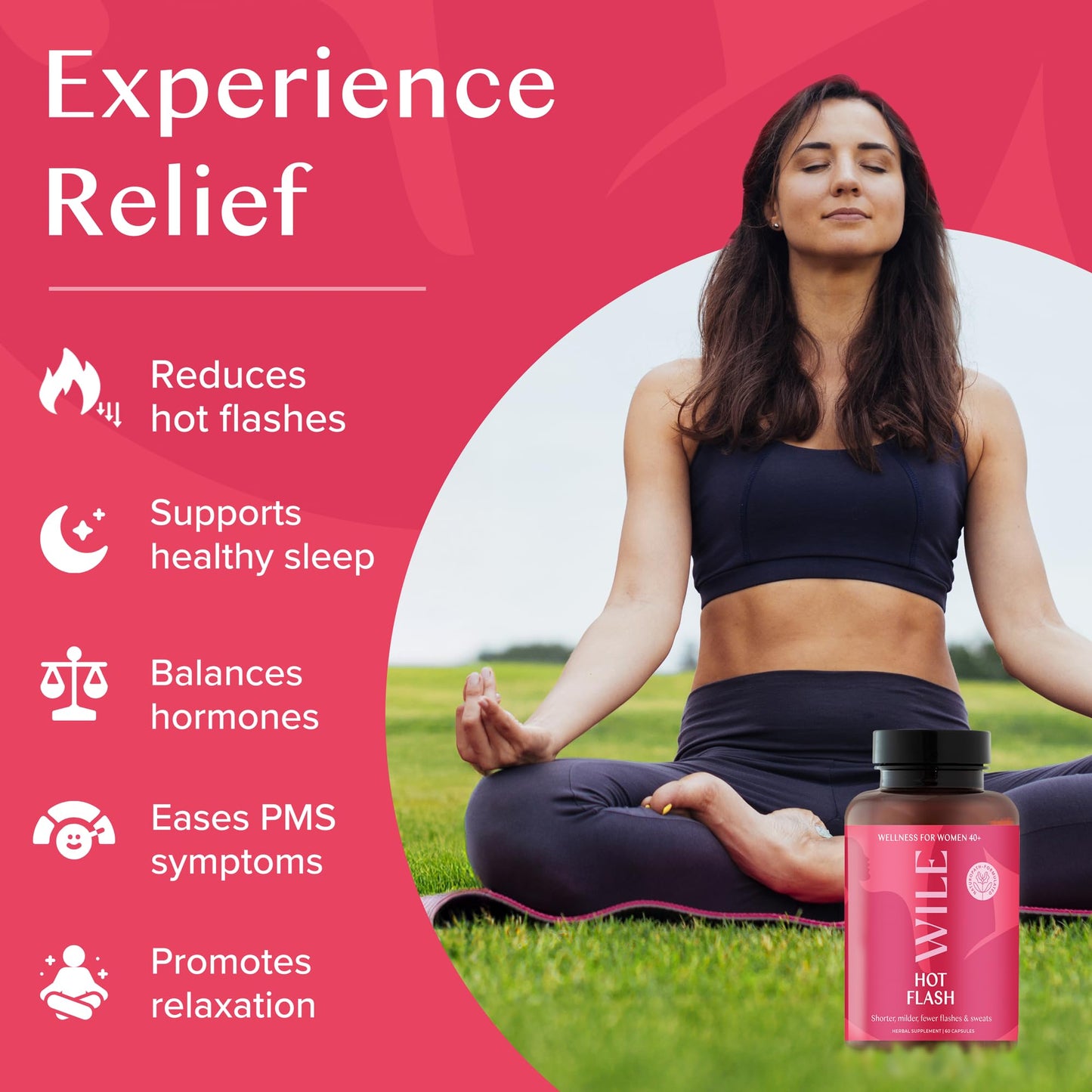 WILE Menopause Support – Hot Flashes, Hormones & Sleep Relief