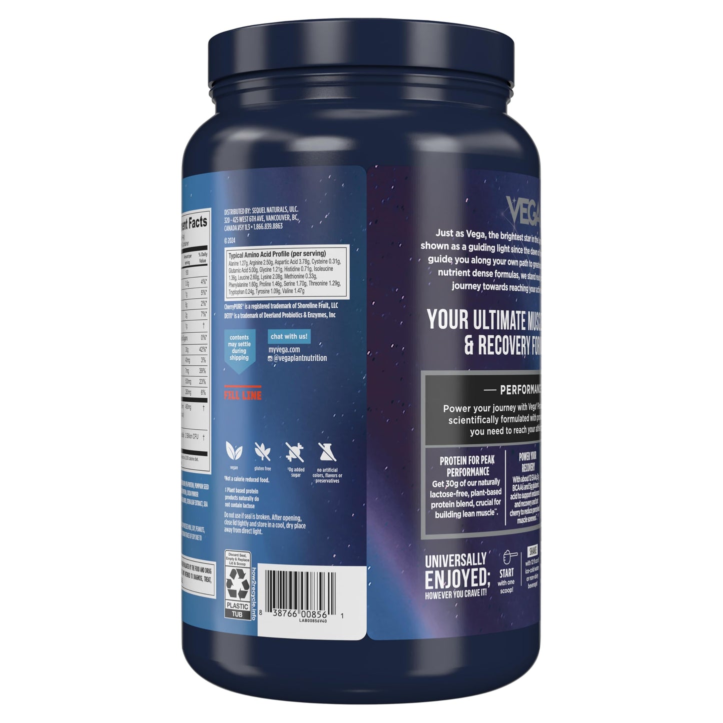Vega Sport Chocolate Protein Powder – Vegan, NSF Certified – 29.5 oz
30g Plant Protein | Recovery + Probiotics | NSF Certified | Chocolate | 29.5 oz