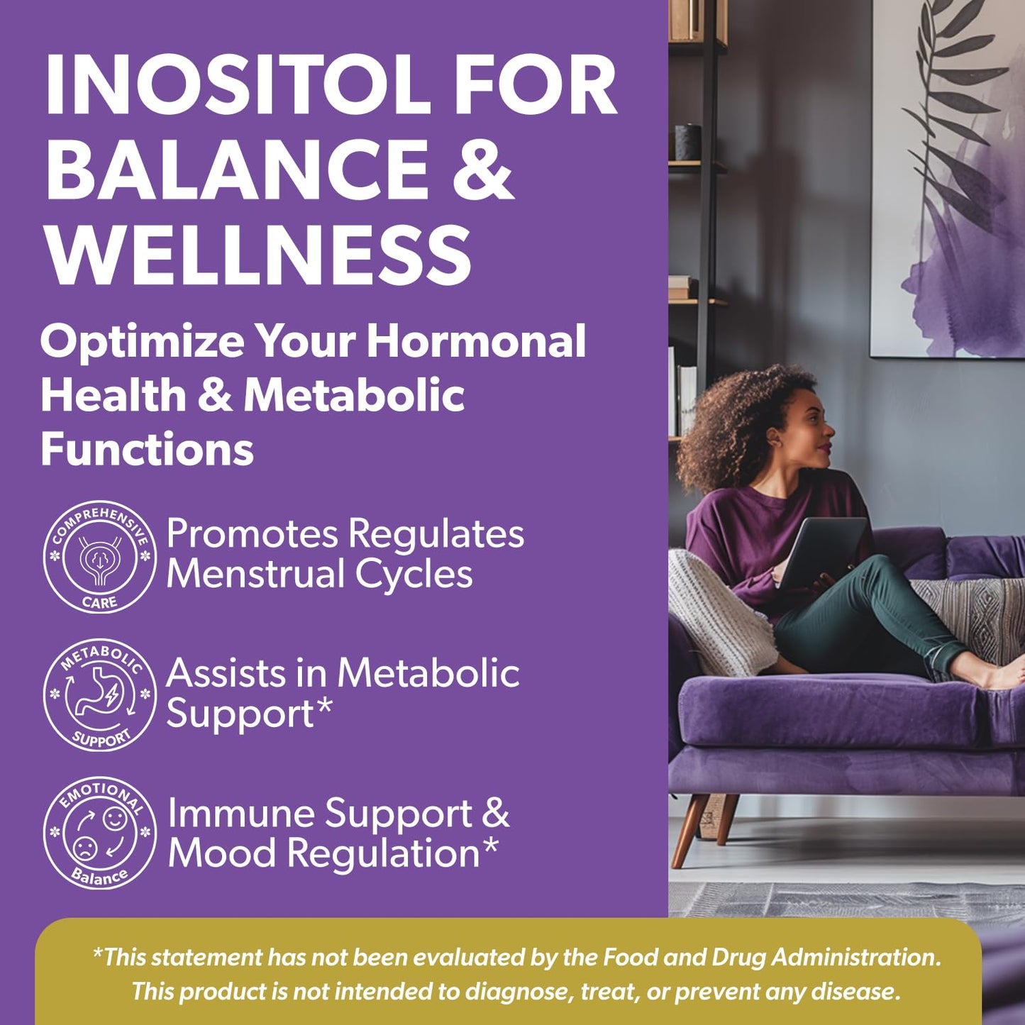 Intimate Rose Inositol Supplement for Women Powder - Myo-inositol & D-Chiro Inositol - Hormonal Balance & Healthy Ovarian Function Support for Women - Ideal 40:1 Ratio - Made in USA