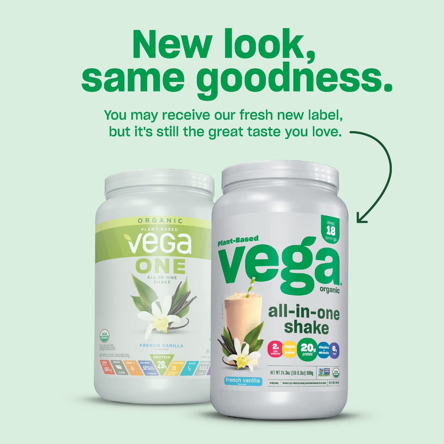 Vega Organic All-in-One Vegan Protein – French Vanilla, Keto, 1.5 lbs
Organic Plant Protein | French Vanilla | Keto Friendly | Daily Nutrition | 1.5 lbs