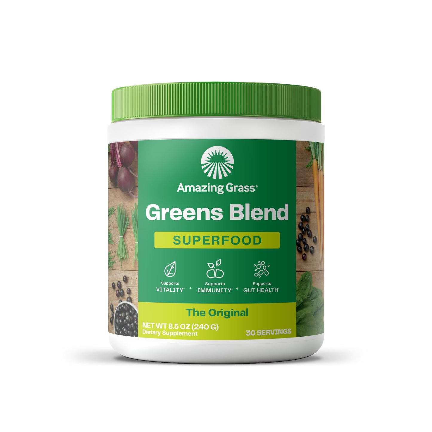 Amazing Grass Greens – Organic Superfood with Spirulina & Probiotics