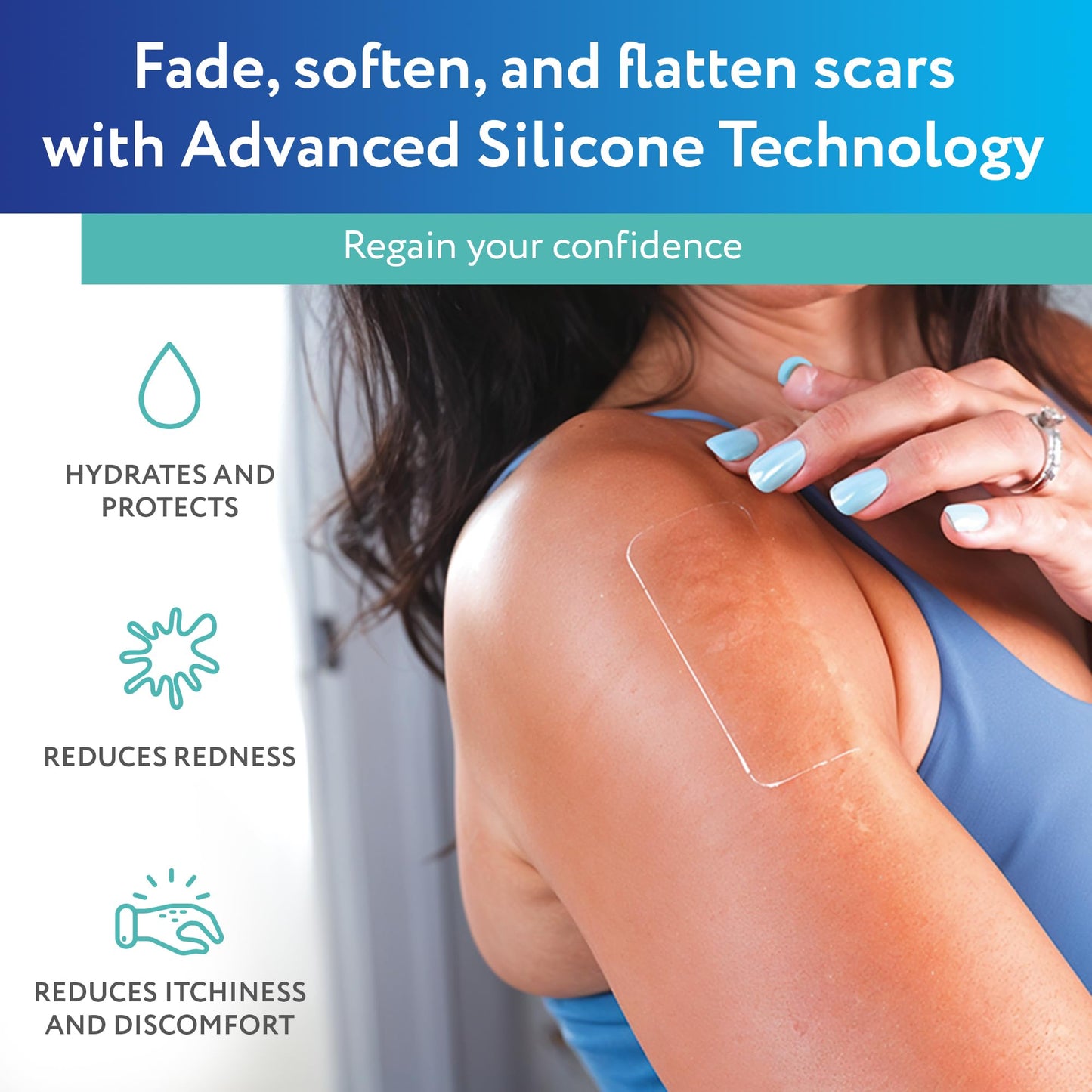 ScarAway Silicone Scar Sheets – Medical Grade Keloid Care – 10 Pack