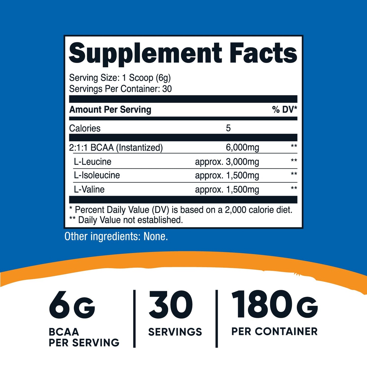 Nutricost BCAA Powder – 2:1:1 Amino Acids for Muscle Recovery & Performance