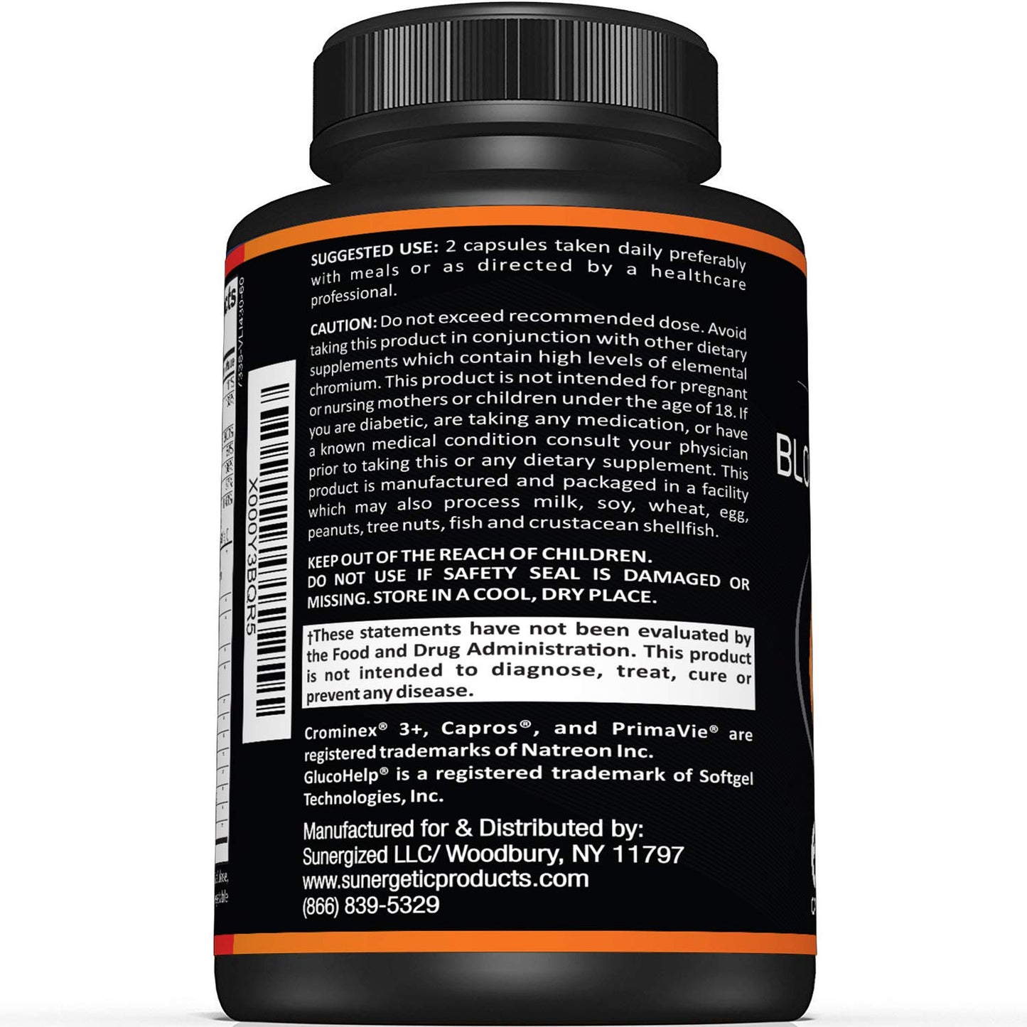 Premium Blood Sugar Support – Cinnamon, ALA, Chromium – 60 Capsules